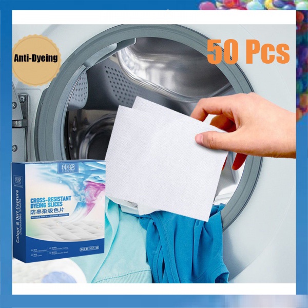 30/50/100pcs Washing Machine Use Mixed Dyeing Proof Color Absorption Sheet  Anti Dyed Cloth Laundry Papers Color Catcher Grabber - AliExpress