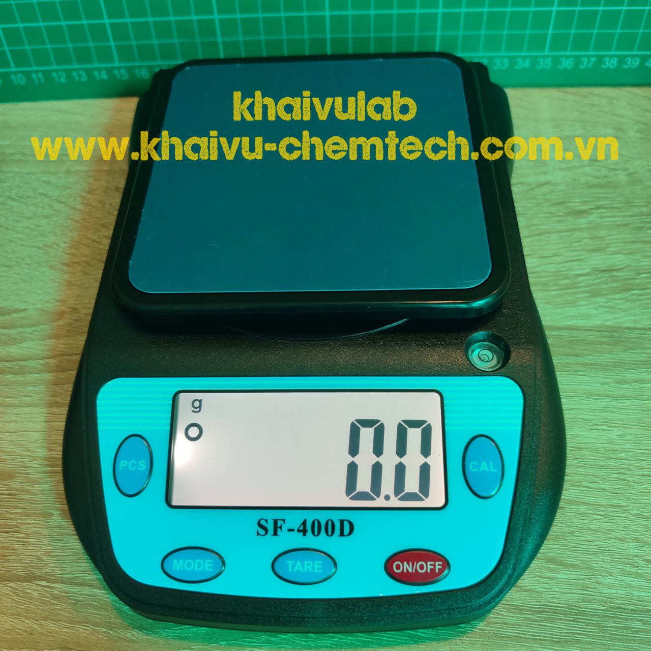 Cân phân tích điện tử cân tiểu ly để bàn 500g/0.01g và 3kg/0.1g phòng thí nghiệm sf - 400d kèm pin
