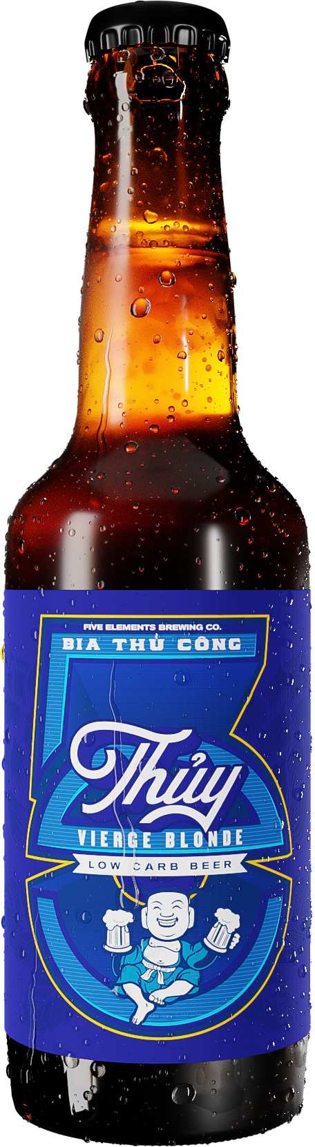 Combo 5 chai Bia Thủy/Bia thủ công/Bia Ngũ Hành/Bia chai 330ml, độ cồn 4.6%/Craft beer/Low Carb