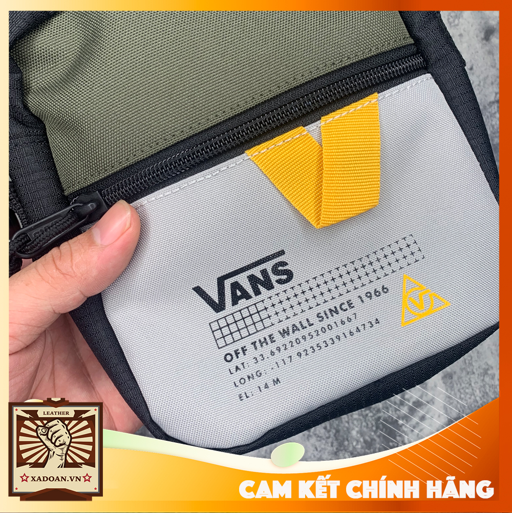 Túi đeo chéo, Túi bao tử Túi Vans Bail Shoulder Bag Classic Xanh rêu vàng Unisex