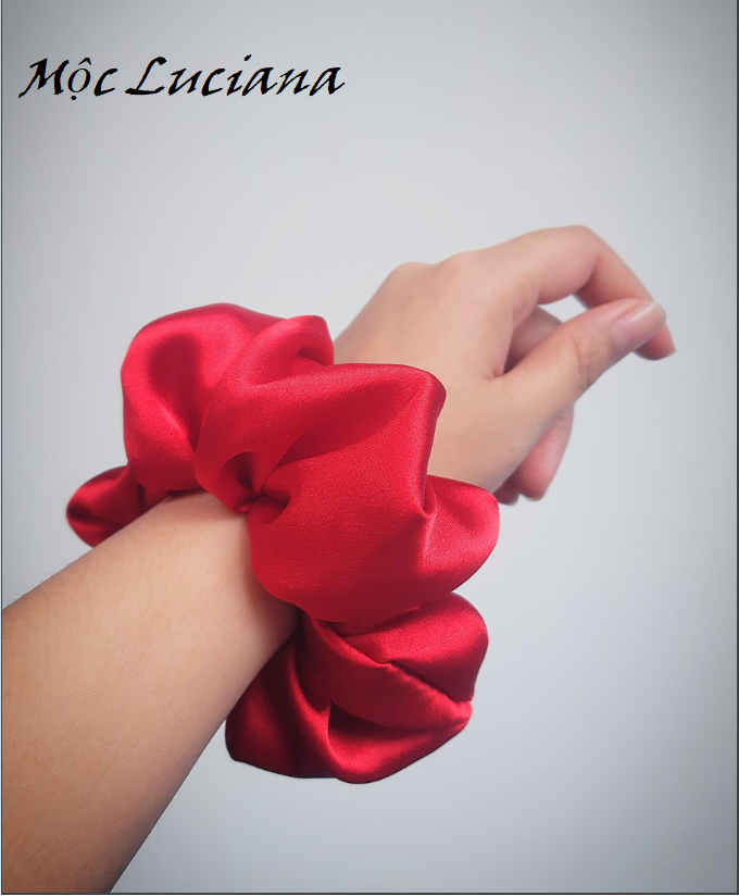 Đồ cột tóc Lụa-Satin bồng bềnh cao cấp sang trọng_Scrunchies