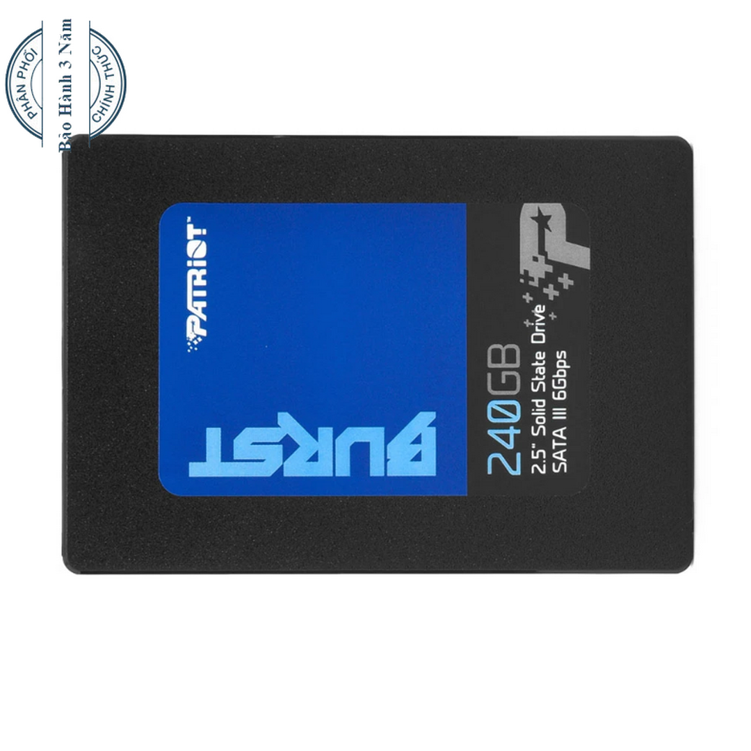 Ổ cứng ssd patriot burst 240gb 2.5" sata 3 - pbu240gs25ssdr - bảo hành 3 năm