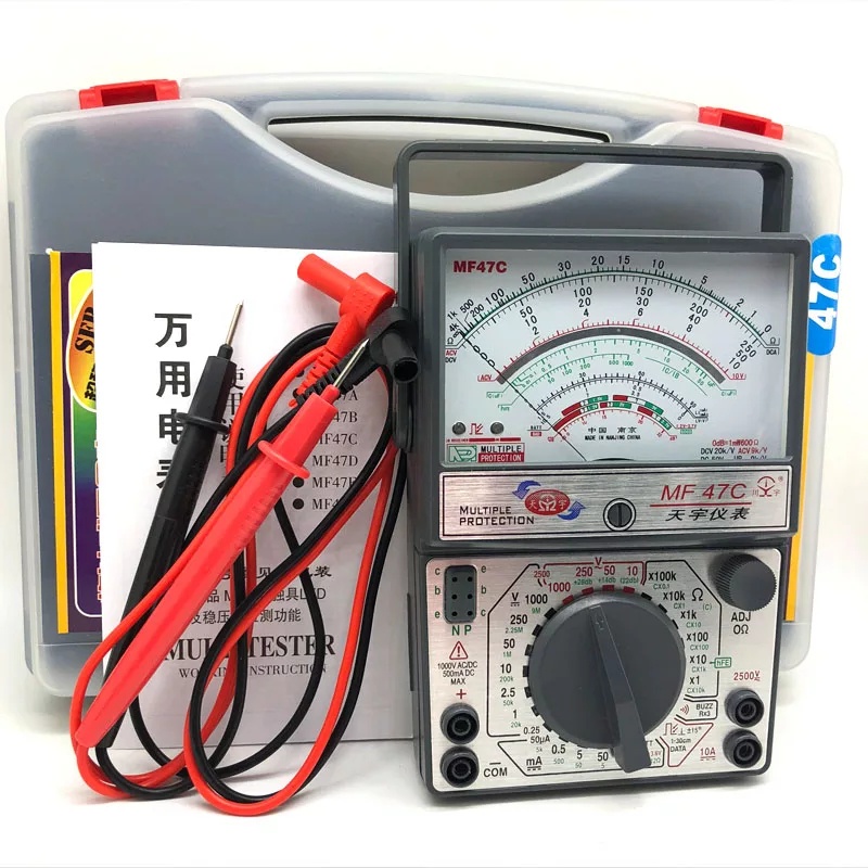 Đồng hồ cơ vạn năng kim mf47c tặng kèm 2 pin