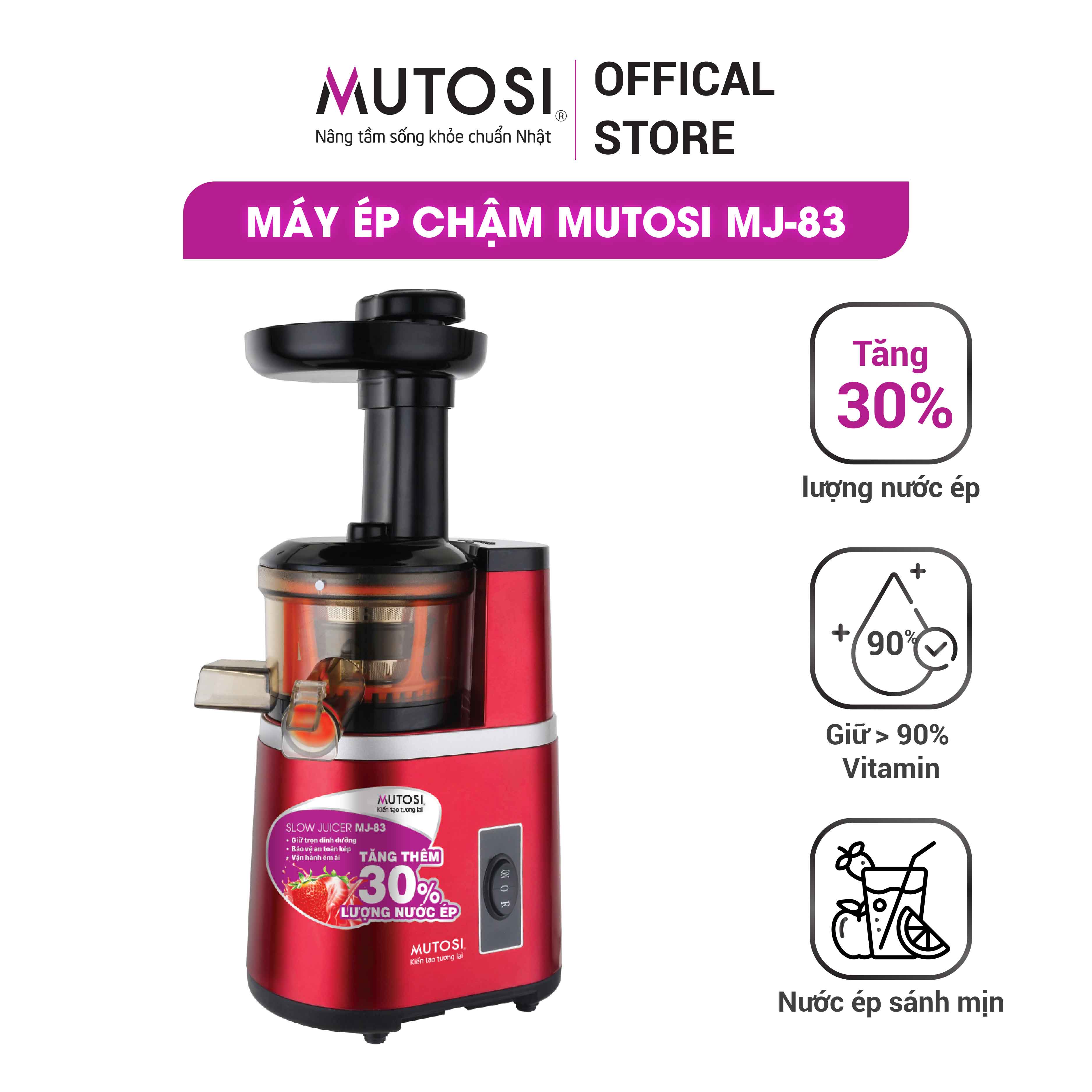 Máy ép chậm chống kẹt 1,4L – MUTOSI MJ-83
