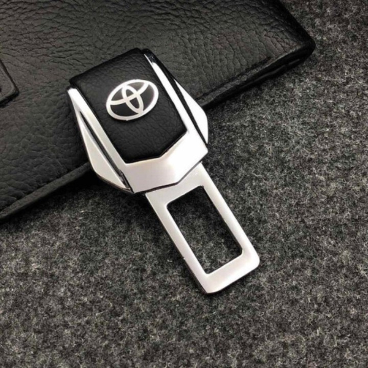 Chốt Đầu Khóa Cài Đai Dây An Toàn Ô Tô - Thiết Kế Mới Đủ Logo Hãng Xe