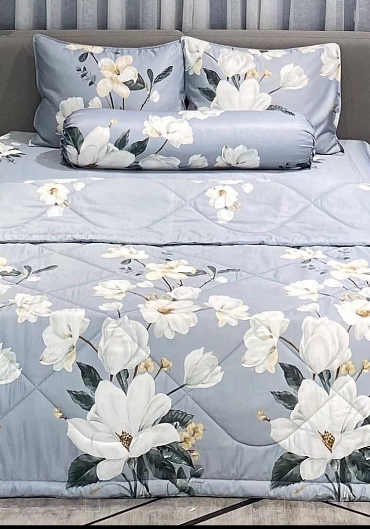 Trọn bộ chăn ga gối đẹp tencel mát mịn, bộ ga giường xinh tencel bộ có mền hàng đẹp mịn màng siêu mát mướt, hàng cao cấp Sala sài gòn