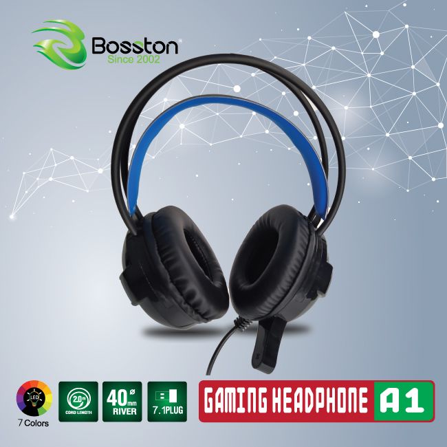 Tai nghe 7.1 bosston a1 led gaming
