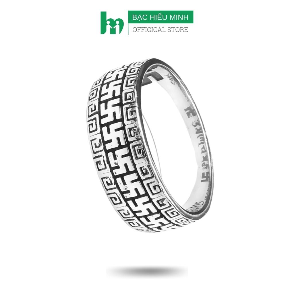 Nhẫn nam chữ vạn bạc thái bạc hiểu minh na579
