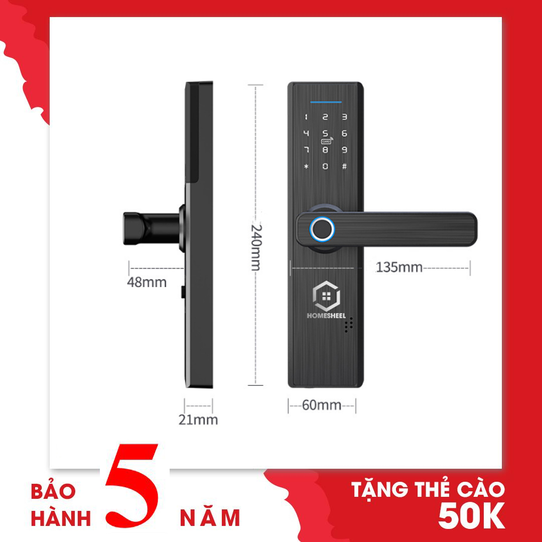 Khóa vân tay Smart Lockdoor Homesheel L2