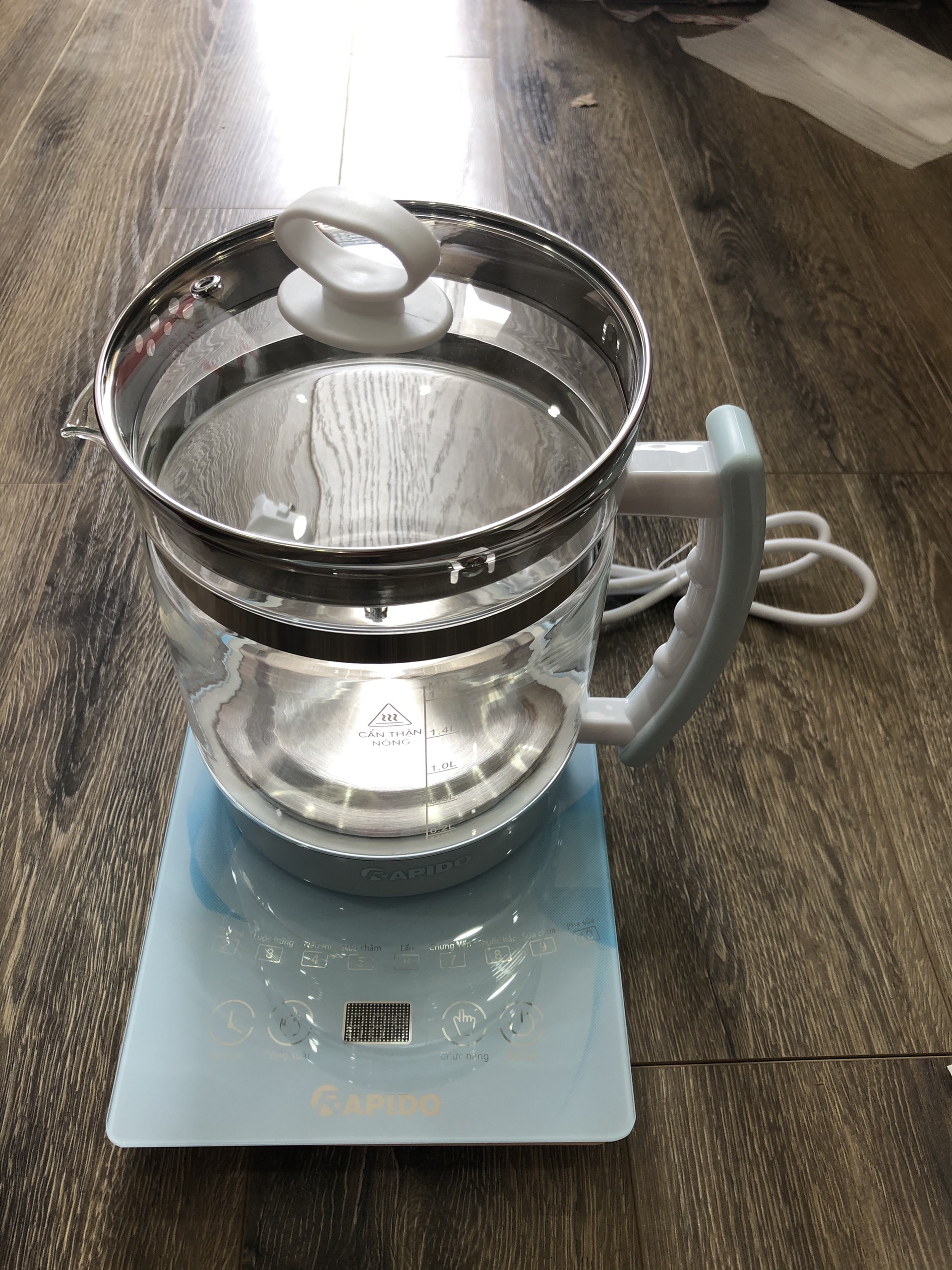 Ấm điện đa năng rapido rmk0818-s, hàng chính hãng