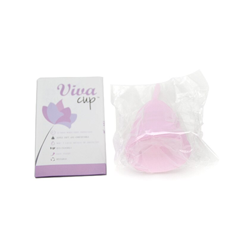 Cốc nguyệt san Vivacup, màu trắng, size L