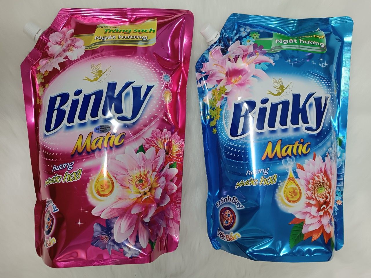 Nước giặt hương nước hoa Binky loại 2.4Kg và 3.1Kg