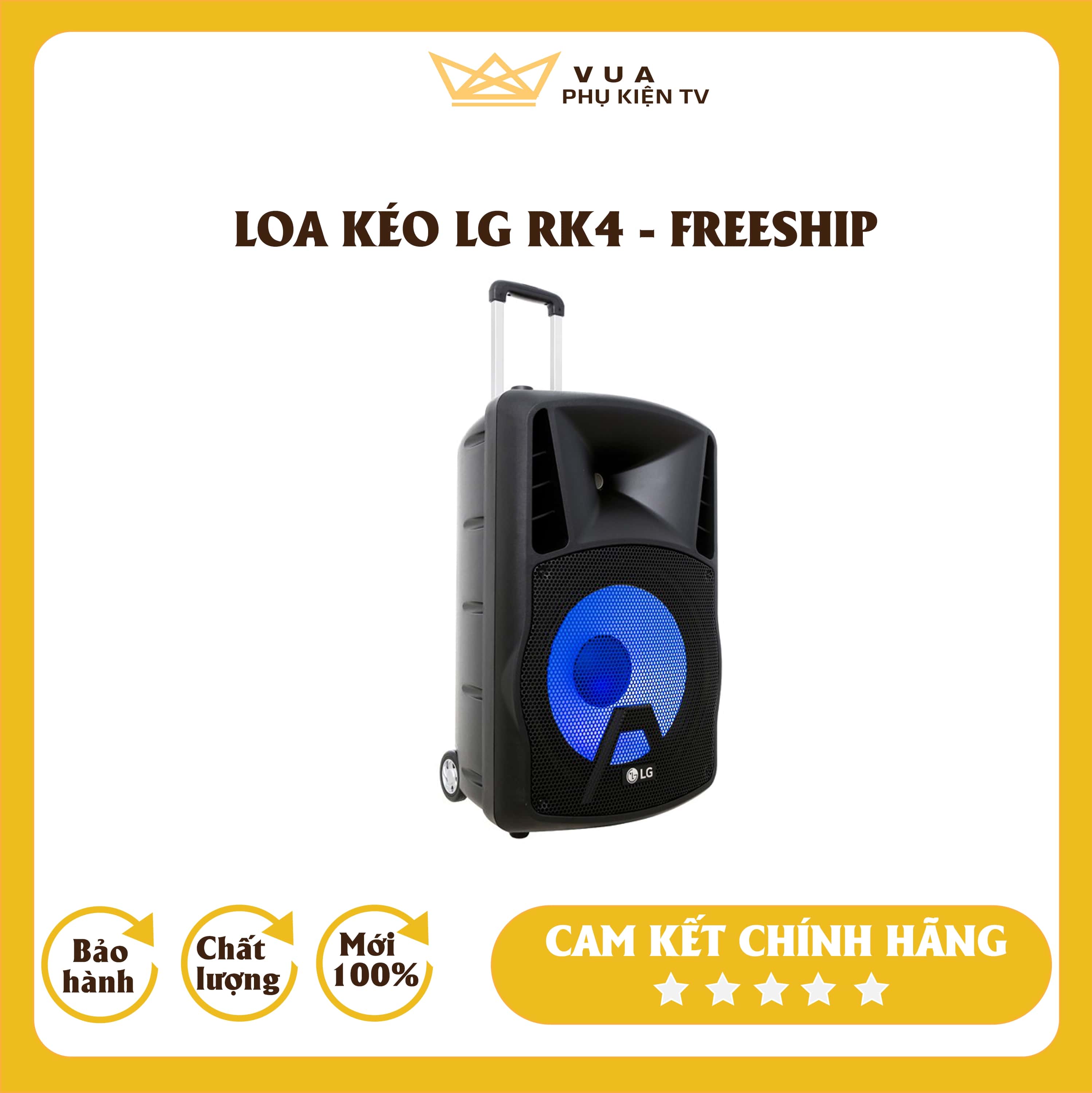 [FREESHIP - KARAOKE CỰC HAY] Loa kéo karaoke LG RK4 chính hãng công suất lớn âm thanh khủng cao cấp, loa karaoke phân phối bởi Vua Phụ Kiện TV