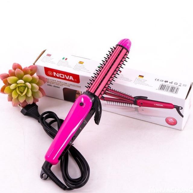 Máy uốn duỗi bấm tóc 3 in 1 Noza 8890 - Uốn duỗi tóc xoăn tự nhiên