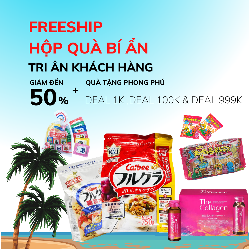 Quà tặng ngẫu nhiên trị giá lên đến 449k cho đơn hàng 489k