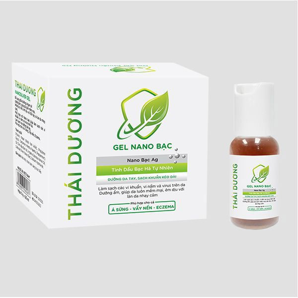 Gel Rửa Tay Khô Sát Khuẩn Nano Bạc Thái Dương (Hộp 6 chai 20ml)
