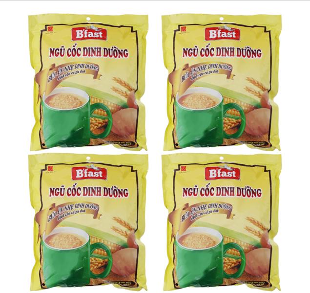 Combo 4 Bịch Ngũ cốc dinh dưỡng VinaCafé B'fast 20 gói X 25gr
