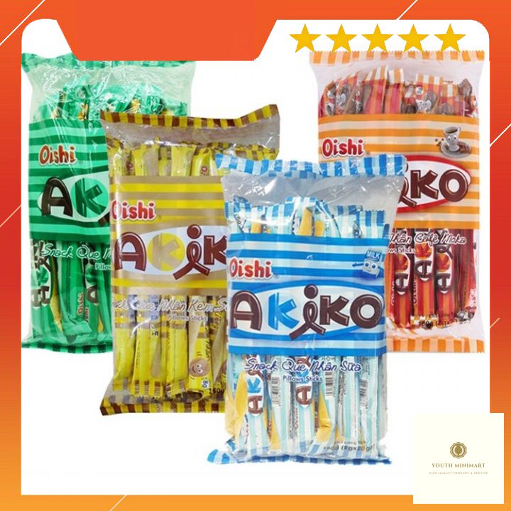 Bánh socola que Akiko đủ vị gói 160g