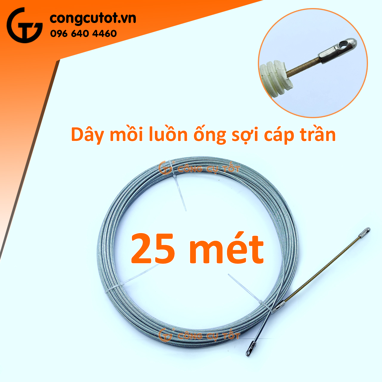Dây mồi luồn ống ghen dây điện sợi cáp trần 4 ly