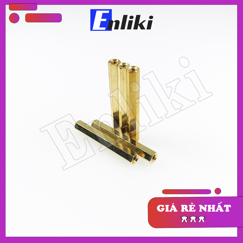 Cọc đồng m3 cao 35mm 2 đầu cái-cái