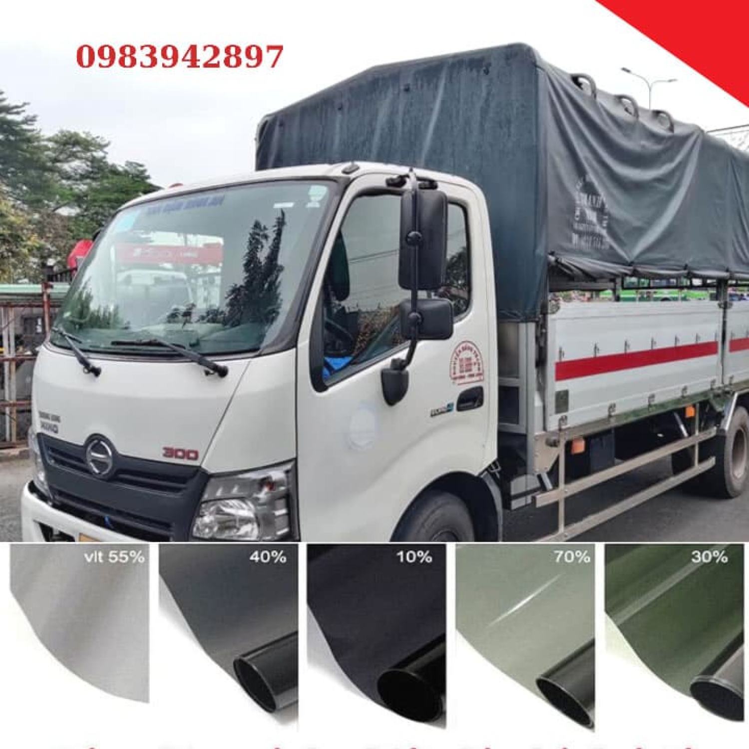 Phim dán kính xe tải - Phim cách nhiệt ô tô tải 3M | Decal dán kính xe tải chống nắng | Miếng dán cách nhiệt xe tải 3M