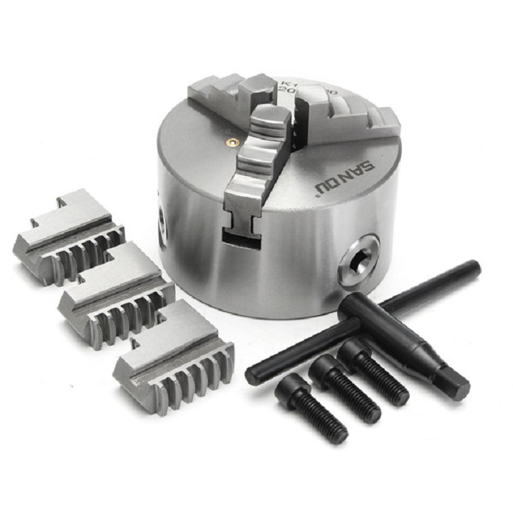 Mâm cặp 3 chấu 100mm model K11-100 Sanou