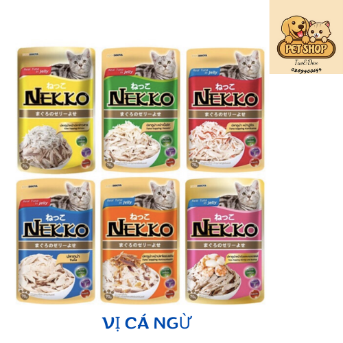 Combo 12 gói Pate Nekko Jelly Thái Lan 70gram