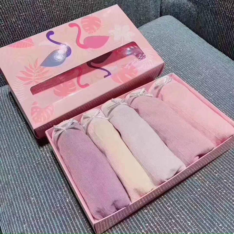 Set 5 chiếc quần lót nữ hộp thiên nga siêu xinh-Quần lót nữ-Quần chíp nữ-Quần lót nữ siêu đẹp-Quần lót