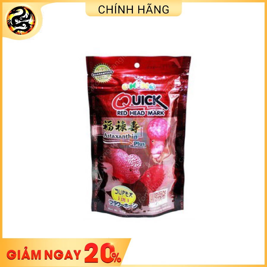 Thức ăn lên màu cho cá la hán - quick | trại cá rồng hoàng lam