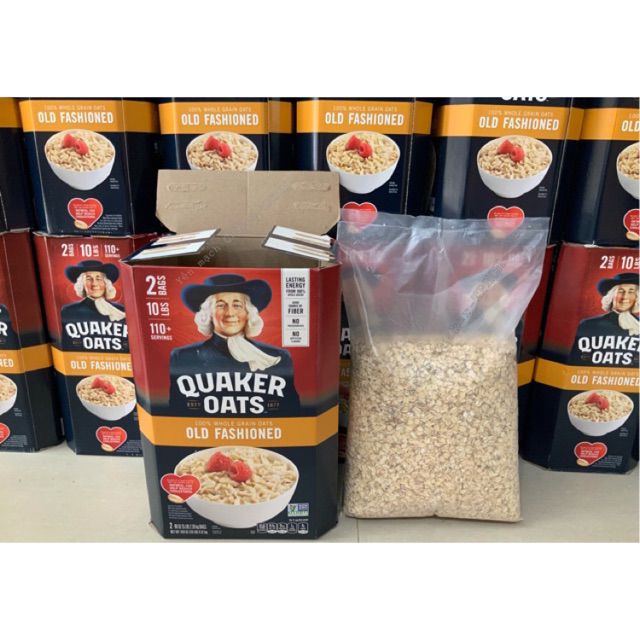 Quaker oats old fashioned 4.5 kg - yến mạch nguyên cám