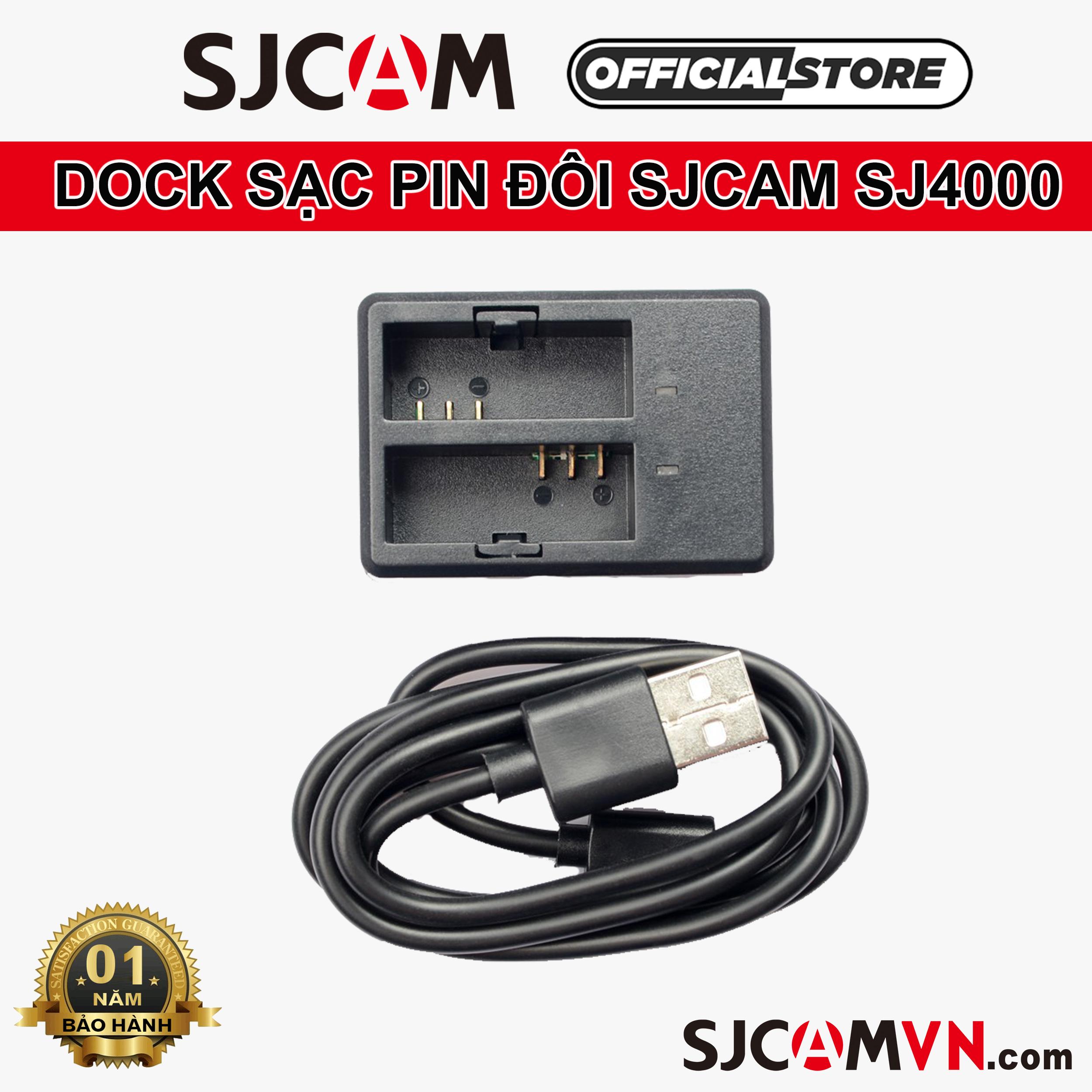 Dock sạc pin đôi dành cho camera hành trình SJCAM SJ4000 / SJ5000 / M10