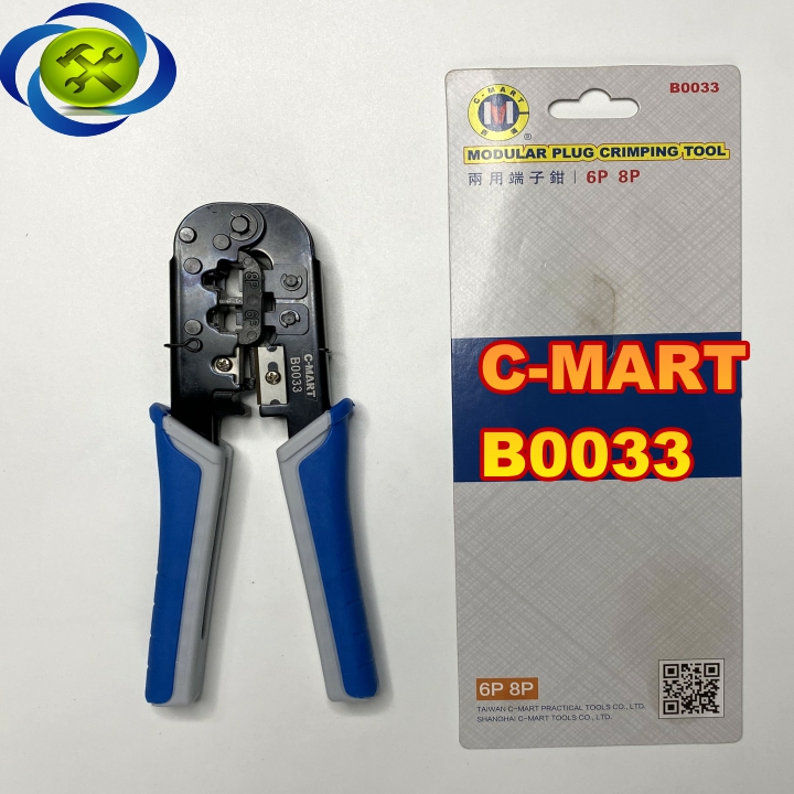 Kìm bấm dây mạng c-mart b0033 loại 6p 8p