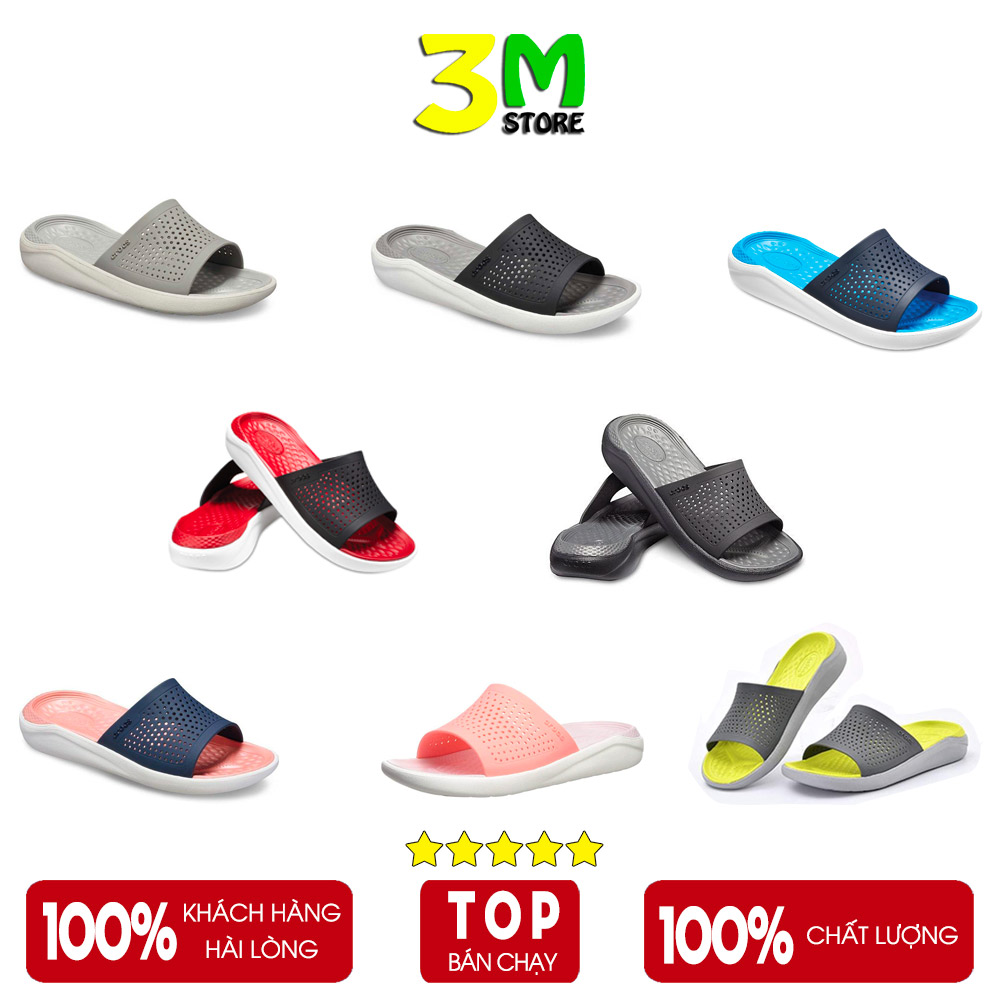 [HCM]Dép Quai Ngang Dép Lê Cross Slide Literidde Đẹp Êm Bền Nhẹ Cho Nam Và Nữ Nhiều Màu