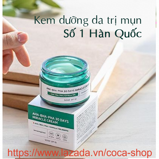 Kem dưỡng dành cho da mụn Some By Mi AHA-BHA-PHA 30 Days Miracle Cream 50ml