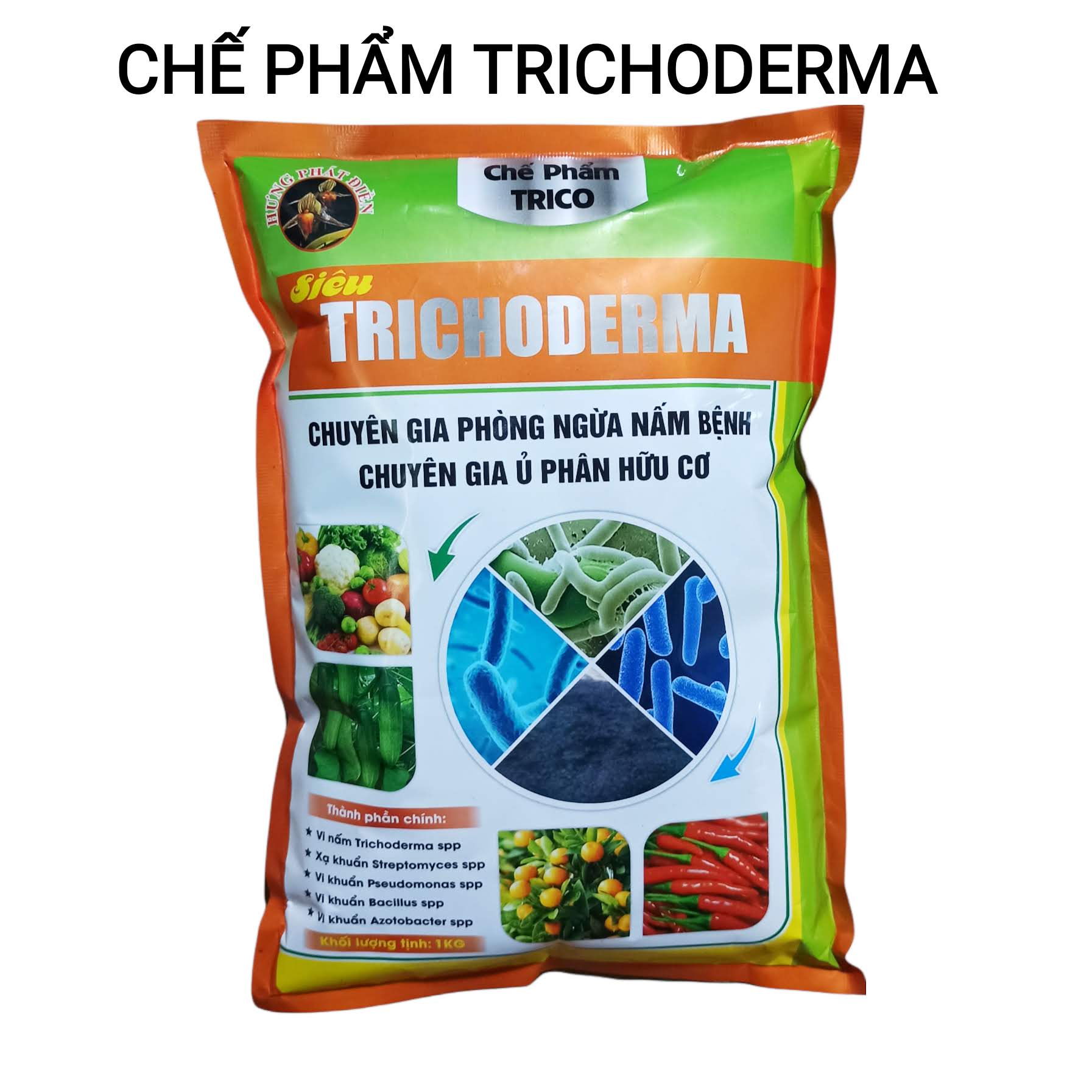 Chế phẩm Trichoderma, nấm đối kháng gói 1 ký