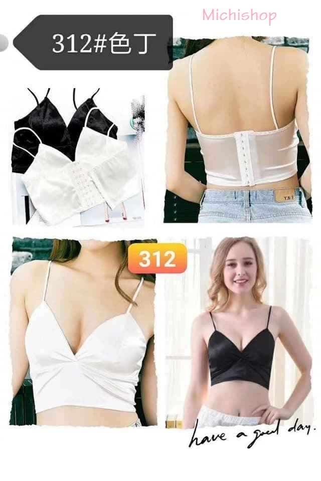 Áo bra lụa phi bóng 8 nấc cài sexy