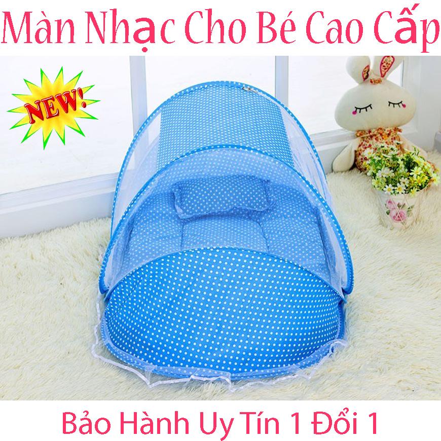 Màn Ngủ Tự Bung Nhạc Cho Bé Yêu - Màn Chụp Chống Muỗi Cho Bé ,Có Đệm Lót Êm Ái, Thiết Kế Xinh Xắn. Đảm Bảo Cho Bé Giấc Ngủ Ngon, Mẹ Yên Tâm Không Lo Muỗi..