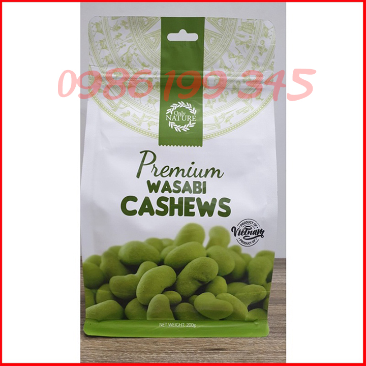 Hạt điều wasabi only nature 200gr / túi