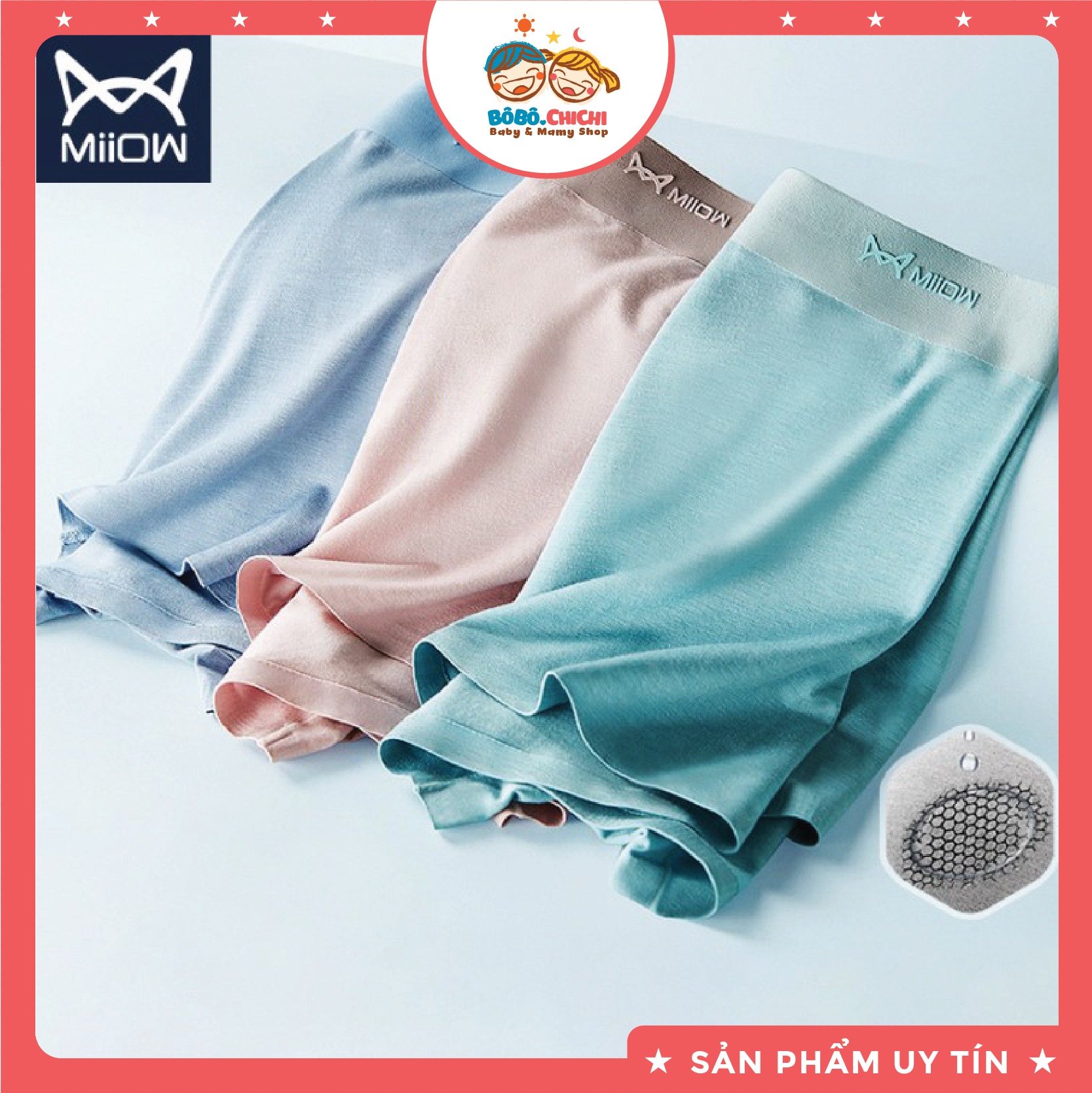 Sịp đùi nam, sịp lạnh kháng khuẩn miiow, siêu thoáng mát