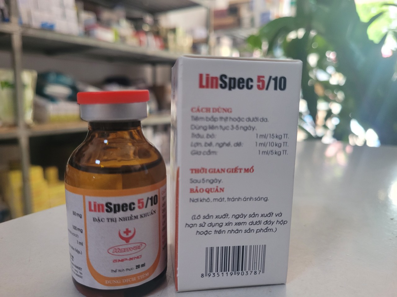 Linspec 5/10 - 20ml, dùng trong thú y