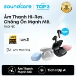 [New Arrive] Tai nghe bluetooth ANC Soundcore R60i NC by Anker | Hires Audio | Chống ồn đến 52dB | Pin 50h | Phiên dịch AI, Model: D1202