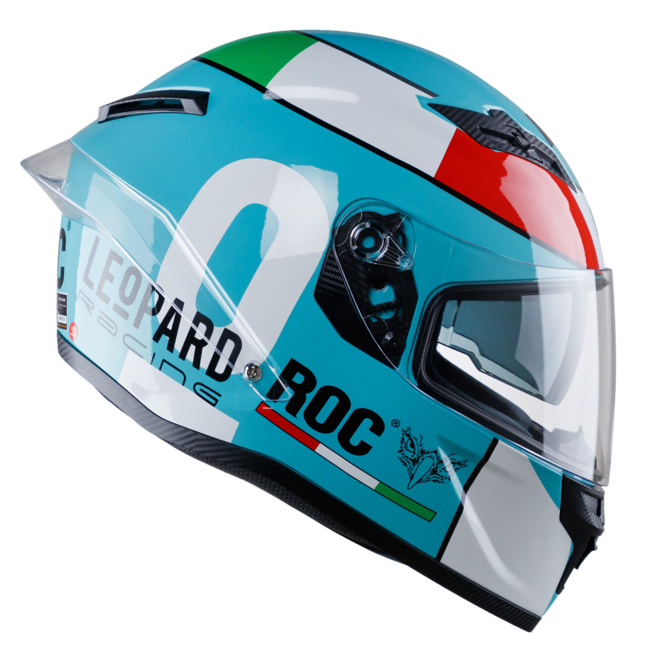 Mũ bảo hiểm fullface 2 kính ROC 03 tem Leopard