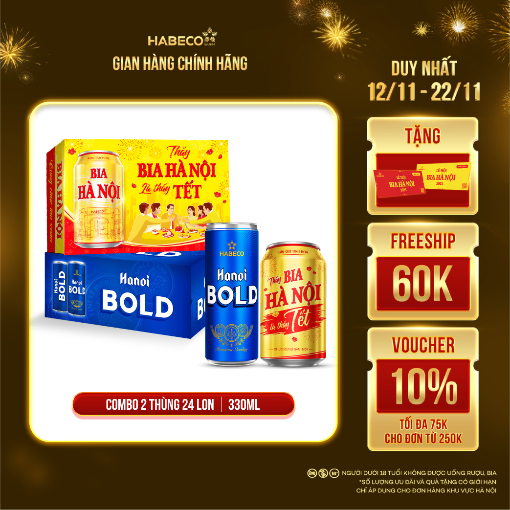 Combo Bia Hà Nội & Bia Hanoi BOLD