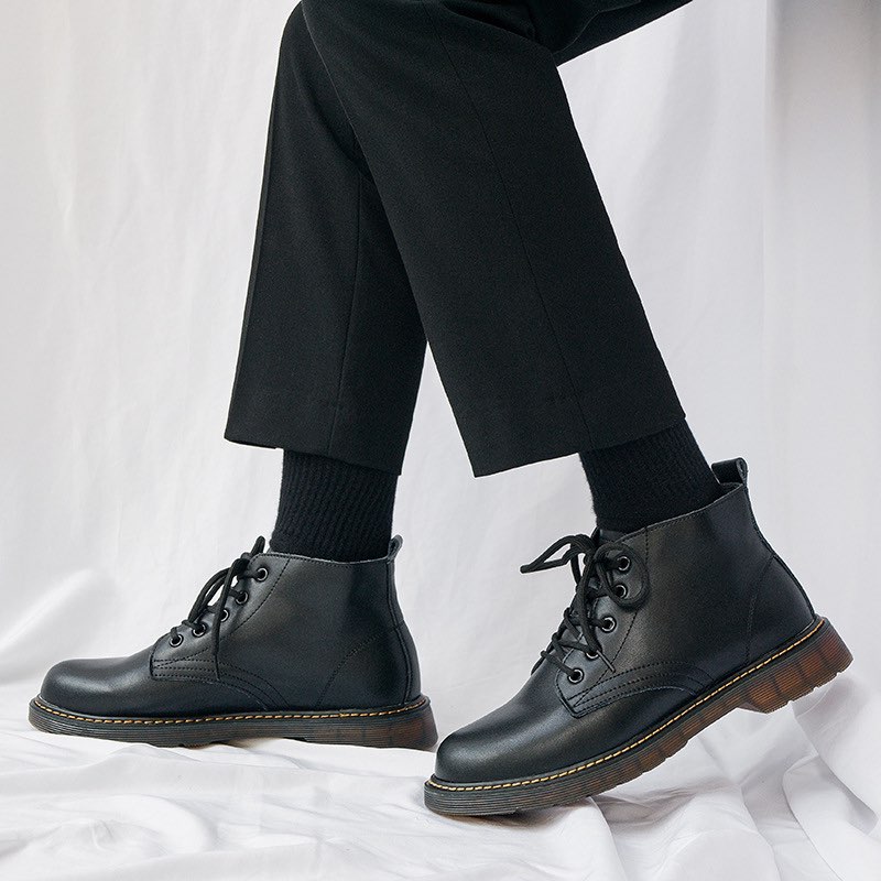 Giầy cao cổ đốc da nam