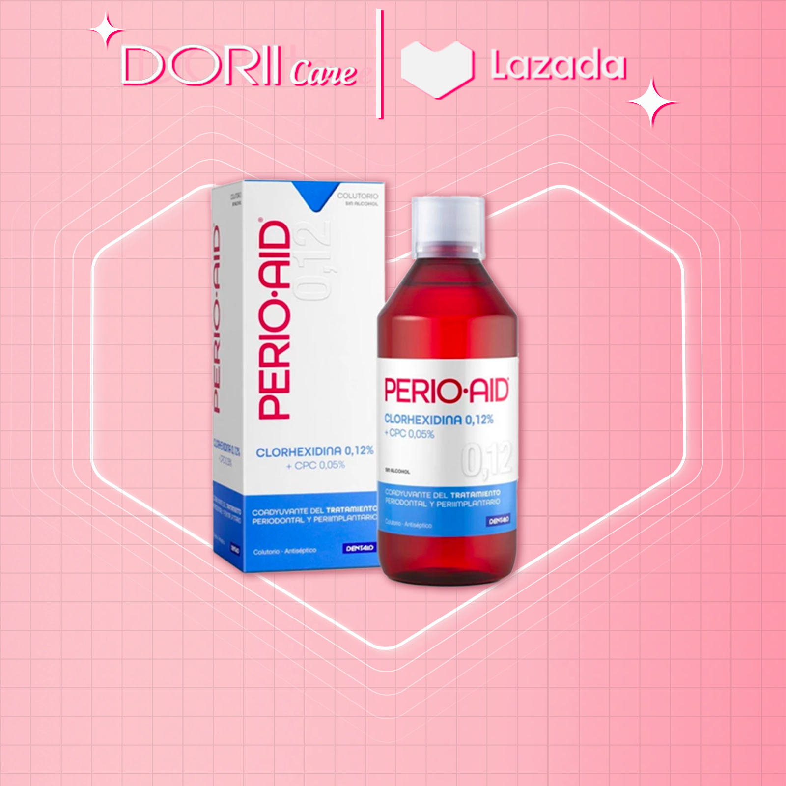 Perio-Aid Nước súc miệng Intensive Care giúp nướu răng chắc khỏe chai 500ml