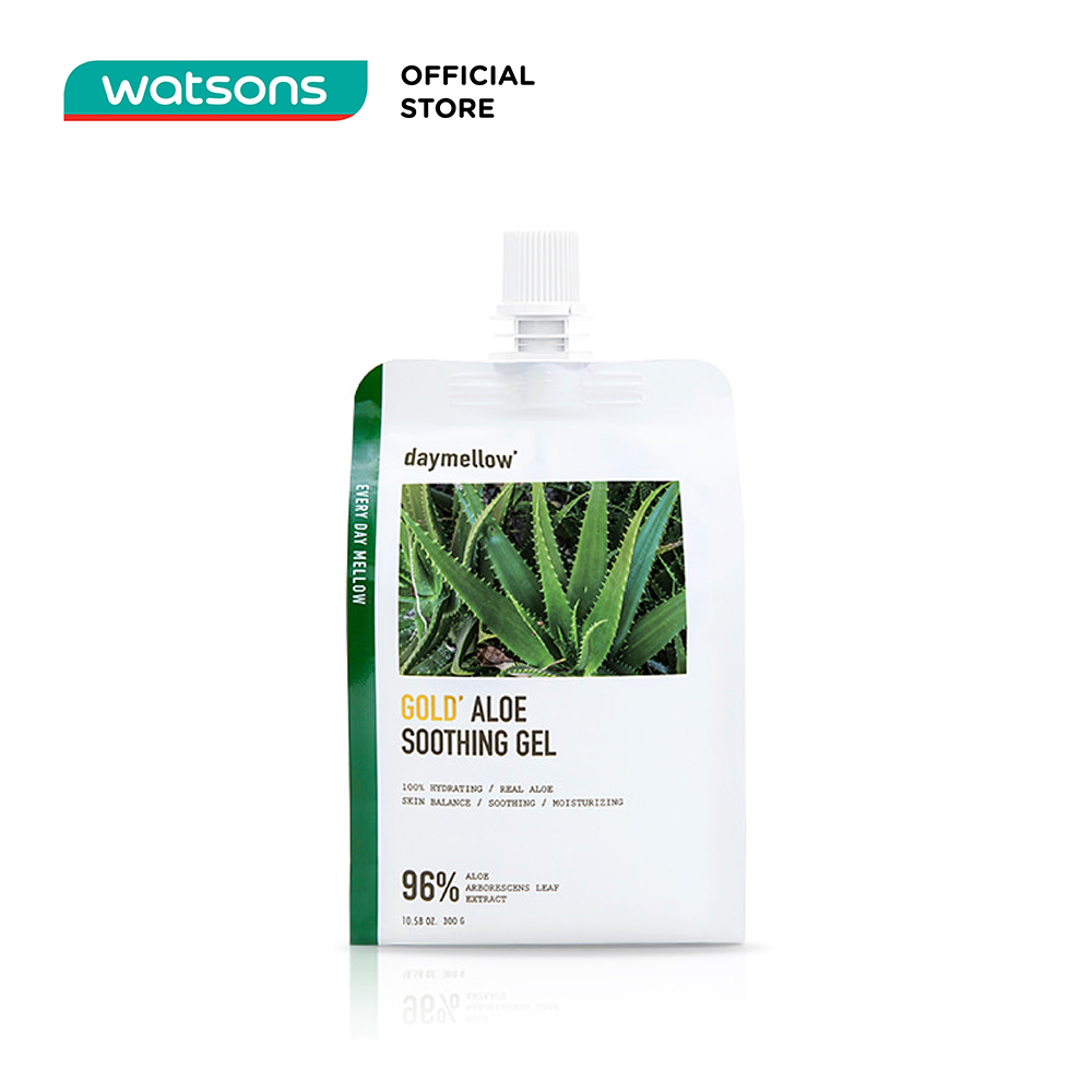 Gel Dưỡng Ẩm Thải Độc Chiết Xuất Nha Đam&Tinh Thể Vàng 24K Daymellow Gold Aloe Soothing Gel 300g