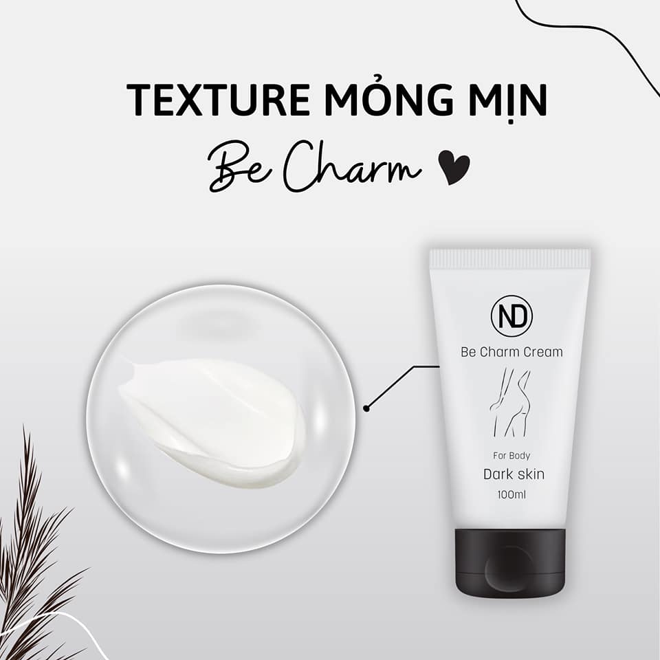 Kem xóa mờ thâm mông Be Charm đa năng cho 6 vùng da lâu năm hiệu quả - ND Be Charm Cream 6 in 1 - Tuýp 100ml tiện dụng