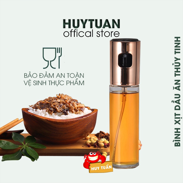 Bình xịt dầu ăn, Bình xịt dạng phun sương cao cấp dung tích 100m, Phụ kiện bàn ăn, Đồ dùng nhà bếp, (XDA01),  Huy Tuấn