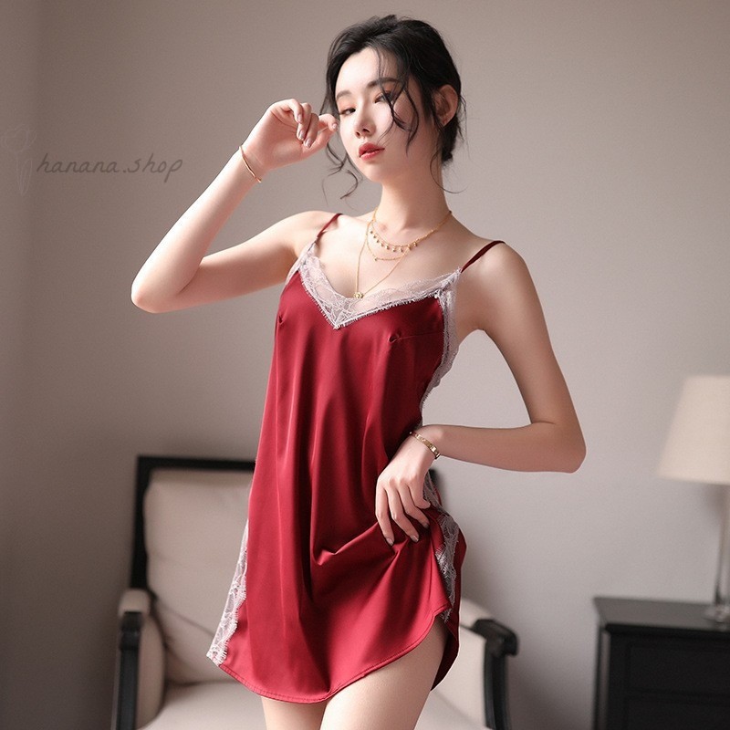 Váy ngủ sexy phối ren -b06