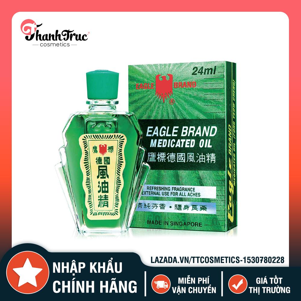 Dầu gió xanh con ó mỹ eagle brand medicated oil 24ml